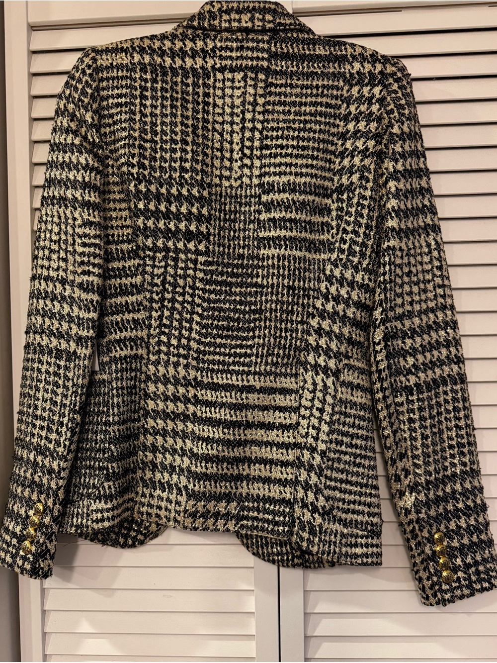 NWT Smythe Black and Cream Blazer - Picture 4 of 11